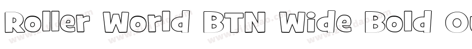 Roller World BTN Wide Bold Out字体转换